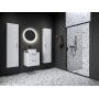 Ravak Blix II drzwi prysznicowe NBLDP2 120 cm rozsuwane czarny mat/szkło przezroczyste 0PMG0300Z1 zdj.1