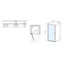 Ravak Chrome CSD1-80 drzwi prysznicowe 80 cm wnękowe satyna/szkło przezroczyste 0QV40U00Z1 zdj.2