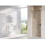Ravak Chrome CSD1-90 drzwi prysznicowe 90 cm wnękowe biały mat/szkło przezroczyste 0QV70E00Z1 zdj.1