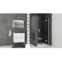 Ravak SmartLine SMSD2-100 B-P drzwi prysznicowe 100 cm uchylne prawe chrom/szkło przezroczyste 0SPABA00Z1 zdj.1