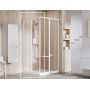 Ravak Supernova SRV2-80 S drzwi prysznicowe 80 cm przesuwne częściowe 1/2 biały/szkło przezroczyste 14V401O2Z1 zdj.1
