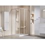Ravak Supernova kabina prysznicowa SRV2 + SRV2 80 cm kwadratowa satyna mat/szkło przezroczyste 14V40UO2Z1S zdj.1