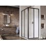 Ravak Supernova SRV2-90 S drzwi prysznicowe 90 cm przesuwne częściowe 1/2 czarny mat/szkło przezroczyste 14V703O2Z1 zdj.6