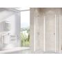 Ravak Chrome CRV2-80 drzwi prysznicowe 80 cm częściowe 1/2 biały/szkło przezroczyste 1QV40100Z1 zdj.9