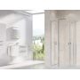 Ravak Chrome CRV2-80 drzwi prysznicowe 80 cm częściowe 1/2 polerowane aluminium/szkło przezroczyste 1QV40C00Z1 zdj.10