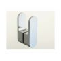Ravak Chrome CRV2-80 drzwi prysznicowe 80 cm częściowe 1/2 satyna/szkło przezroczyste 1QV40U00Z1 zdj.7
