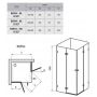 Ravak Brillant BSRV4-90 kabina prysznicowa 90x90 cm kwadratowa chrom/szkło przezroczyste 1UV77A00Z1 zdj.2