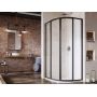 Ravak Supernova SKCP4-80 kabina prysznicowa 80x80 cm półokrągła czarny mat/szkło przezroczyste 3114O302Z1 zdj.4
