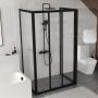 Ravak Supernova ASDP3-80 drzwi prysznicowe 80 cm czarny mat/pearl 00V403R211 zdj.7