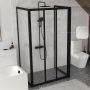 Ravak Supernova ASDP3-110 drzwi prysznicowe 110 cm czarny mat/pearl 00VD03R211 zdj.8