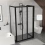 Ravak Supernova ścianka prysznicowa 90 cm czarny mat/tworzywo polistyren 940703R211 zdj.7