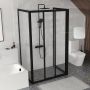 Ravak Supernova ścianka prysznicowa 90 cm czarny mat/ 940703R2ZG zdj.8