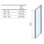 Ravak Pivot PPS-80 ścianka prysznicowa 80 cm stała biały/szkło przezroczyste 90G40100Z1 zdj.3