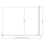 Ravak Walk-In Wall SET ścianka prysznicowa walk-in 90 cm czarny mat/szkło przezroczyste GW9W7030SZ1 zdj.3