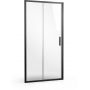 Ravak Blix Slim BLSDP2-110 drzwi prysznicowe 110 cm czarny mat/szkło przezroczyste X0PMD0300Z1 zdj.1