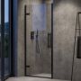 Ravak Cool! drzwi prysznicowe 80 cm czarny mat/szkło przezroczyste X0VV40300Z1 zdj.4