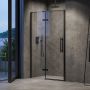 Ravak Cool! COSD1-100 drzwi prysznicowe 100 cm wnękowe czarny mat/szkło przezroczyste X0VVAC300Z1 zdj.6