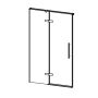 Ravak Cool! COSD2-110 drzwi prysznicowe 110 cm wnękowe czarny mat/szkło przezroczyste X0VVDC300Z1 zdj.2