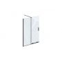 Ravak Roll ścianka prysznicowa walk-in 100 cm czarny mat/szkło przezroczyste X9WVA0300Z1 zdj.1