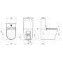 Ravak Elegant kompakt WC z deską wolnoopadającą biały X01872 zdj.4