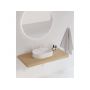 Ravak Ceramic O umywalka 55x40 cm owalna nablatowa biała XJX01155003 zdj.4