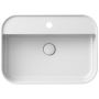 Ravak Ceramic R Slim umywalka 55x40 cm nablatowa prostokątna biały XJX01155005 zdj.4