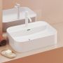 Ravak Ceramic R Slim umywalka 55x40 cm nablatowa prostokątna biały XJX01155005 zdj.7