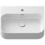 Ravak Ceramic R umywalka 55x45 cm półokrągła nablatowa przyścienna biała XJX01155006 zdj.3
