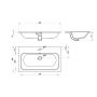 Ravak Chrome umywalka 80,5x49 cm prostokątna meblowa biała XJX01180002 zdj.2
