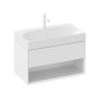 Ravak Lite umywalka 80x45 cm prostokątna meblowa biała XJX01280005 zdj.4