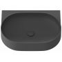 Ravak Yard umywalka 60,5x50 cm półokrągła ścienna antracyt XJX03060000 zdj.4