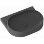 Ravak Yard umywalka 60,5x50 cm półokrągła ścienna antracyt XJX03060000 zdj.1