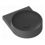 Ravak Yard umywalka 50x40,5 cm półokrągła ścienna antracyt XJX03240002 zdj.5