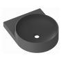 Ravak Yard umywalka 50x40,5 cm półokrągła ścienna antracyt XJX03240002 zdj.1