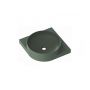 Ravak Yard umywalka 45x45 cm półokrągła ścienna grey green XJX08245000 zdj.1