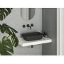 Ravak Uni Slim umywalka 50x31 cm prostokątna nablatowa czarny mat XJX0D150000 zdj.3