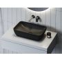 Ravak Uni Slim umywalka 50x31 cm prostokątna nablatowa czarny mat XJX0D150000 zdj.4