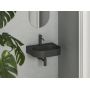 Ravak Ceramic O Slim Wall N umywalka 55,3x45,2 cm prostokątna ścienna czarny mat XJX0D155003 zdj.3