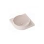 Ravak Yard umywalka 45x45 cm półokrągła ścienna alabaster pink XJX0G045000 zdj.6