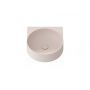 Ravak Yard umywalka 50x40,5 cm półokrągła ścienna alabaster pink XJX0G240000 zdj.4