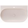 Ravak Yard umywalka 80,5x50 cm półokrągła ścienna alabaster pink XJX0G280000 zdj.4
