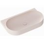 Ravak Yard umywalka 80,5x50 cm półokrągła ścienna alabaster pink XJX0G280000 zdj.6