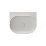 Ravak Yard umywalka 60,5x50 cm półokrągła ścienna smoke grey XJX0O060000 zdj.3