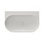 Ravak Yard umywalka 80,5x50 cm półokrągła ścienna smoke grey XJX0O080000 zdj.4