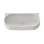 Ravak Yard umywalka 80,5x50 cm półokrągła ścienna smoke grey XJX0O080000 zdj.5