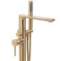 Rea Flores bateria wannowo-prysznicowa wolnostojąca złoty szczotkowany REA-B2713 zdj.3