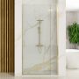 Rea Hugo drzwi prysznicowe 90 cm uchylne złoty szczotkowany/szkło przezroczyste REA-K8411 zdj.6