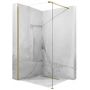Rea Aero Walk-In ścianka prysznicowa 90 cm złoty szczotkowany/szkło przezroczyste REA-K4700 zdj.1