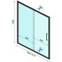 Rea Rapid Slide drzwi prysznicowe 140 cm złoty/szkło przezroczyste REA-K5616 zdj.2