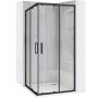 Rea City kabina prysznicowa 87,5x87,5 cm kwadratowa czarny mat/szkło przezroczyste REA-K6446 zdj.1